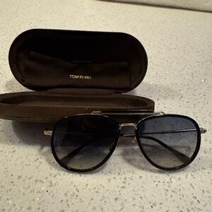 Tom Ford Black Aviator Sunglasses